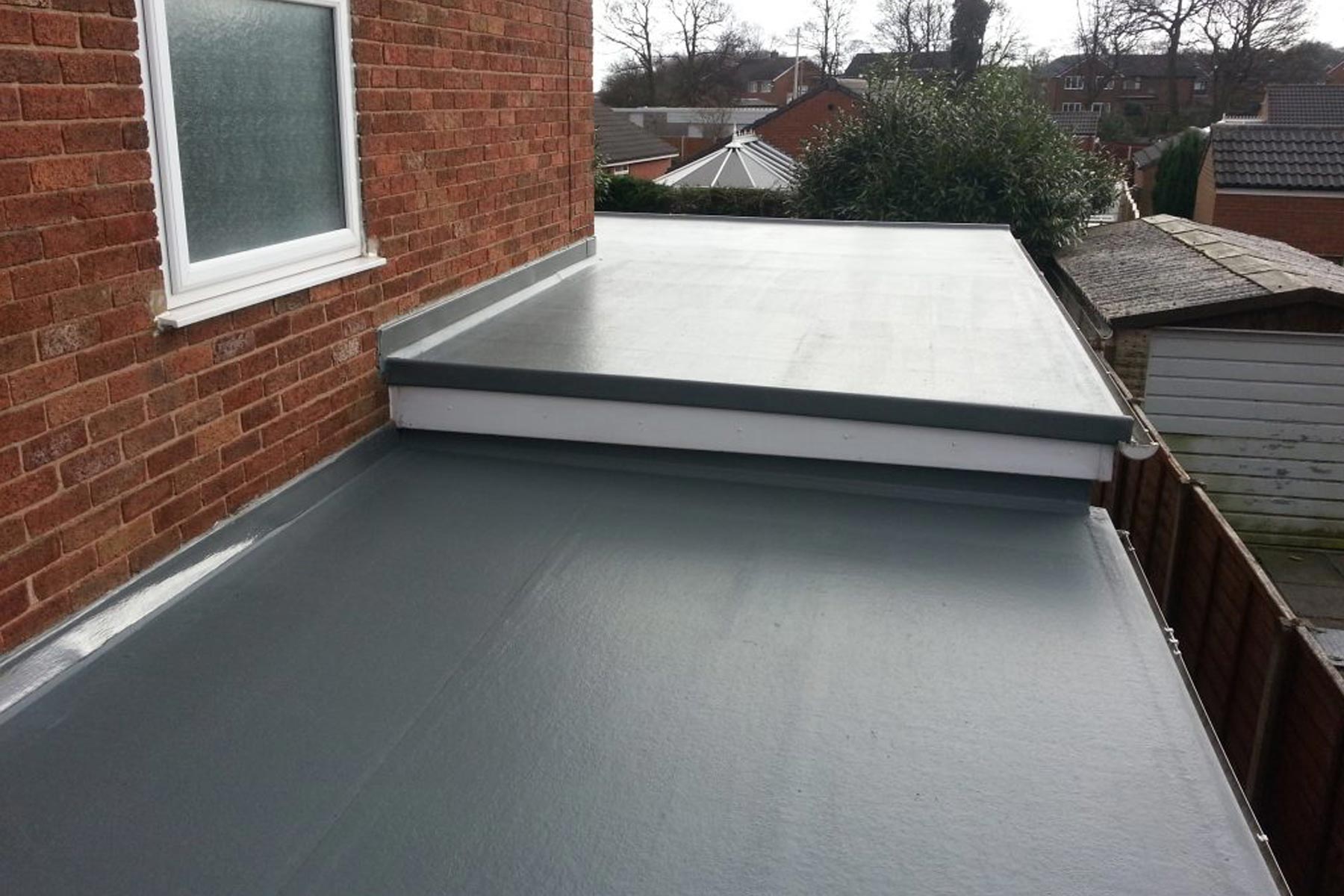 TPO flat roof installation on a commercial property in the Triangle NC